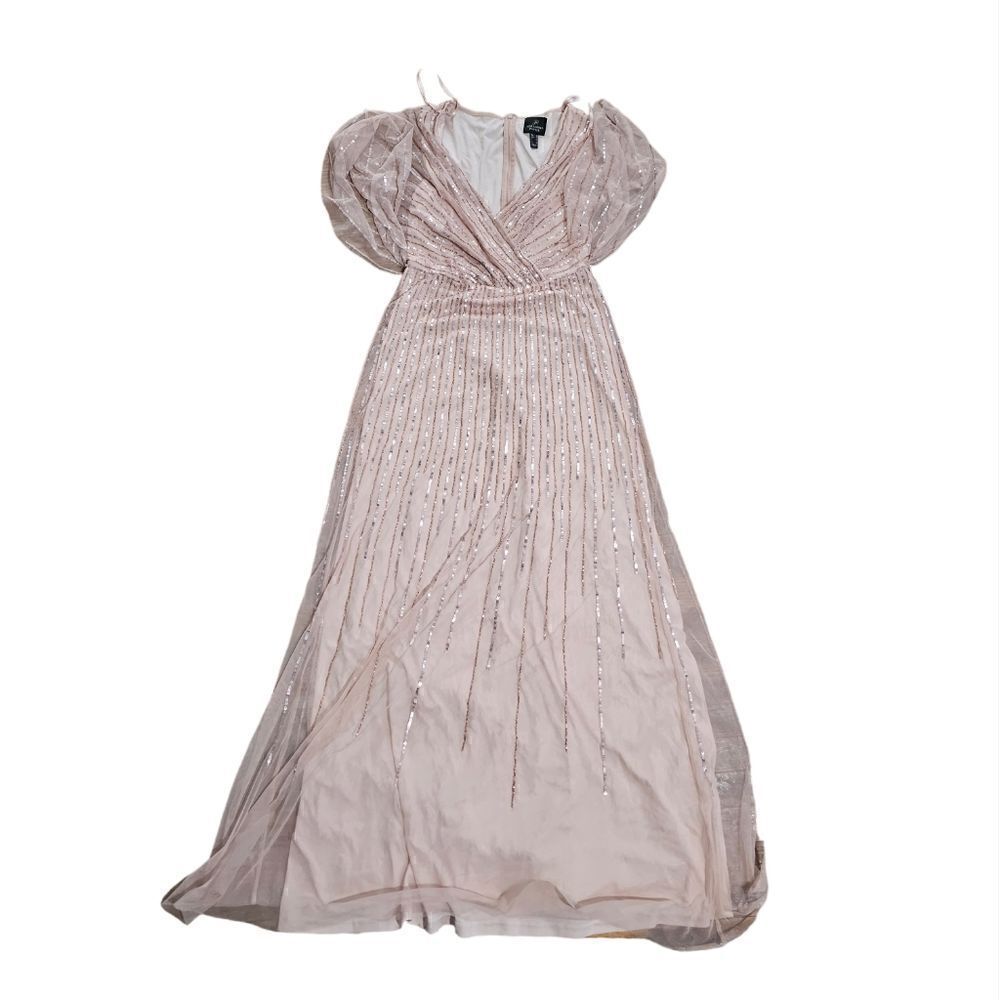 Women's Adrianna Papell Sequin Medh Layered Dress Size 6‎